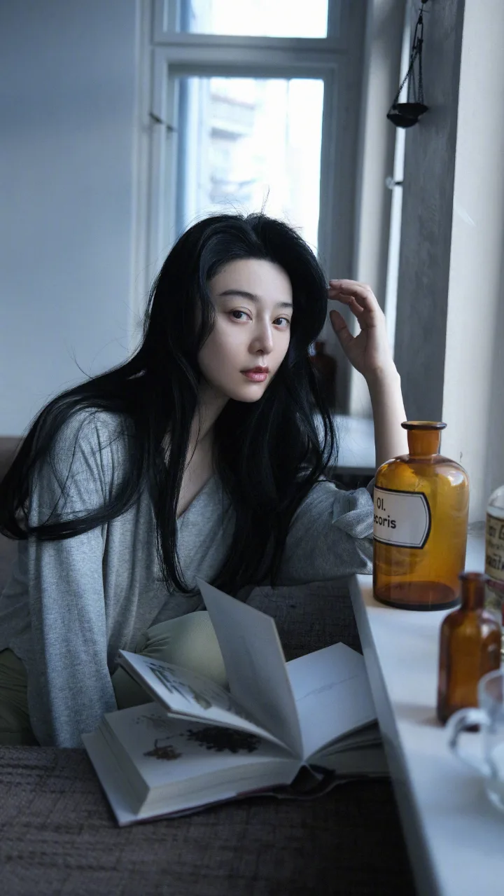 范冰冰长发披肩尽显成熟魅力，阳光落在脸庞美得让人心动 第9张