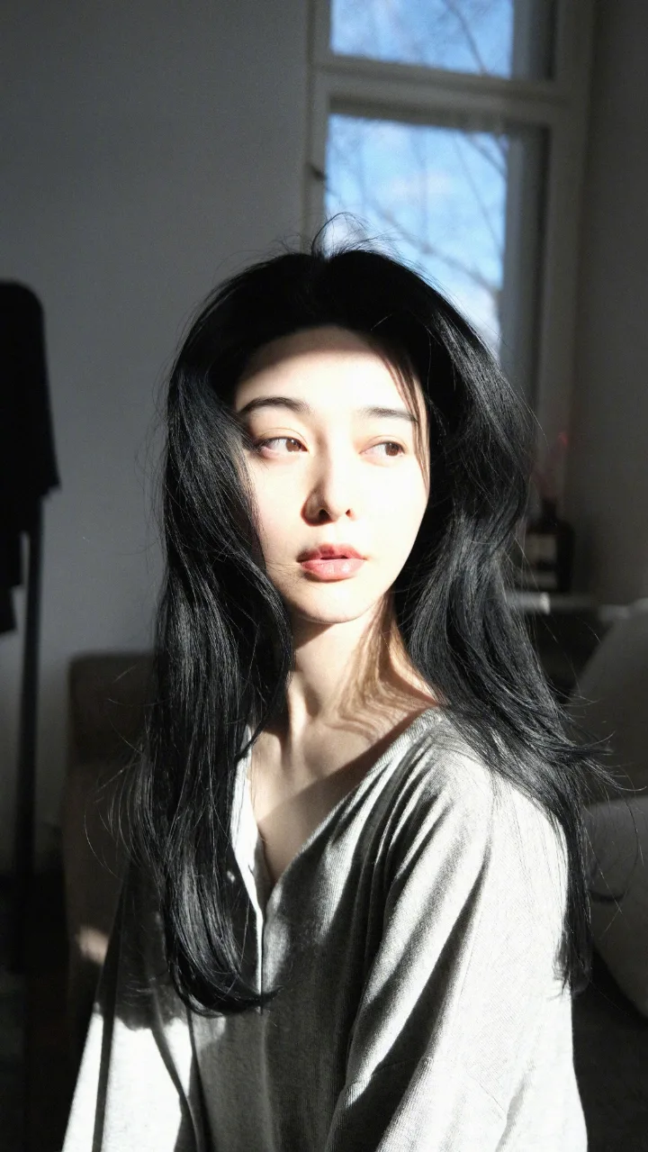 范冰冰长发披肩尽显成熟魅力，阳光落在脸庞美得让人心动 第3张