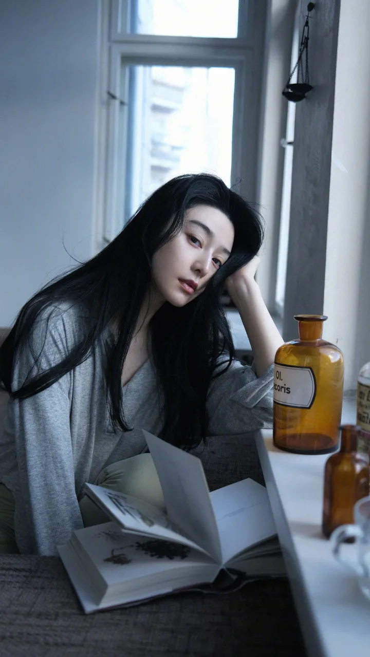 范冰冰长发披肩尽显成熟魅力，阳光落在脸庞美得让人心动 第1张